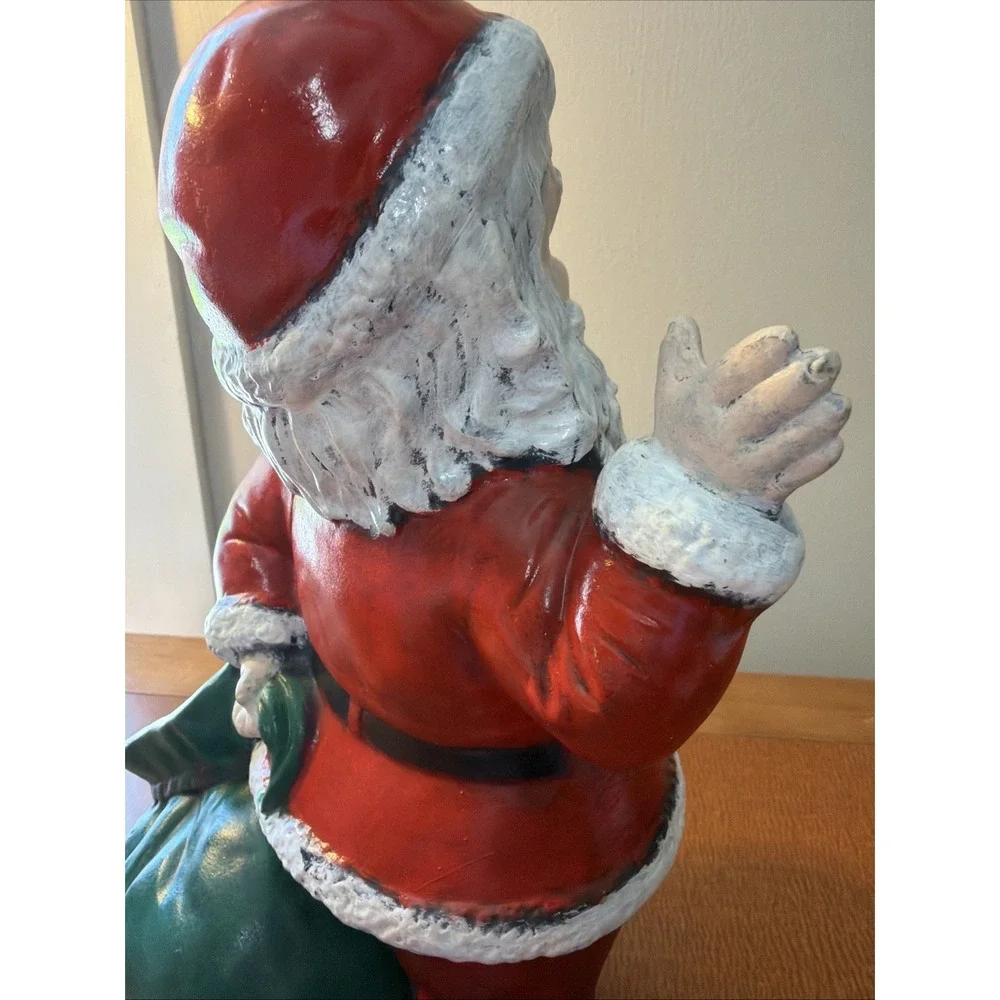 Duncan Ceramic Santa‎ Claus Planter/Candy Dish - Hand Painted, VTG 1973